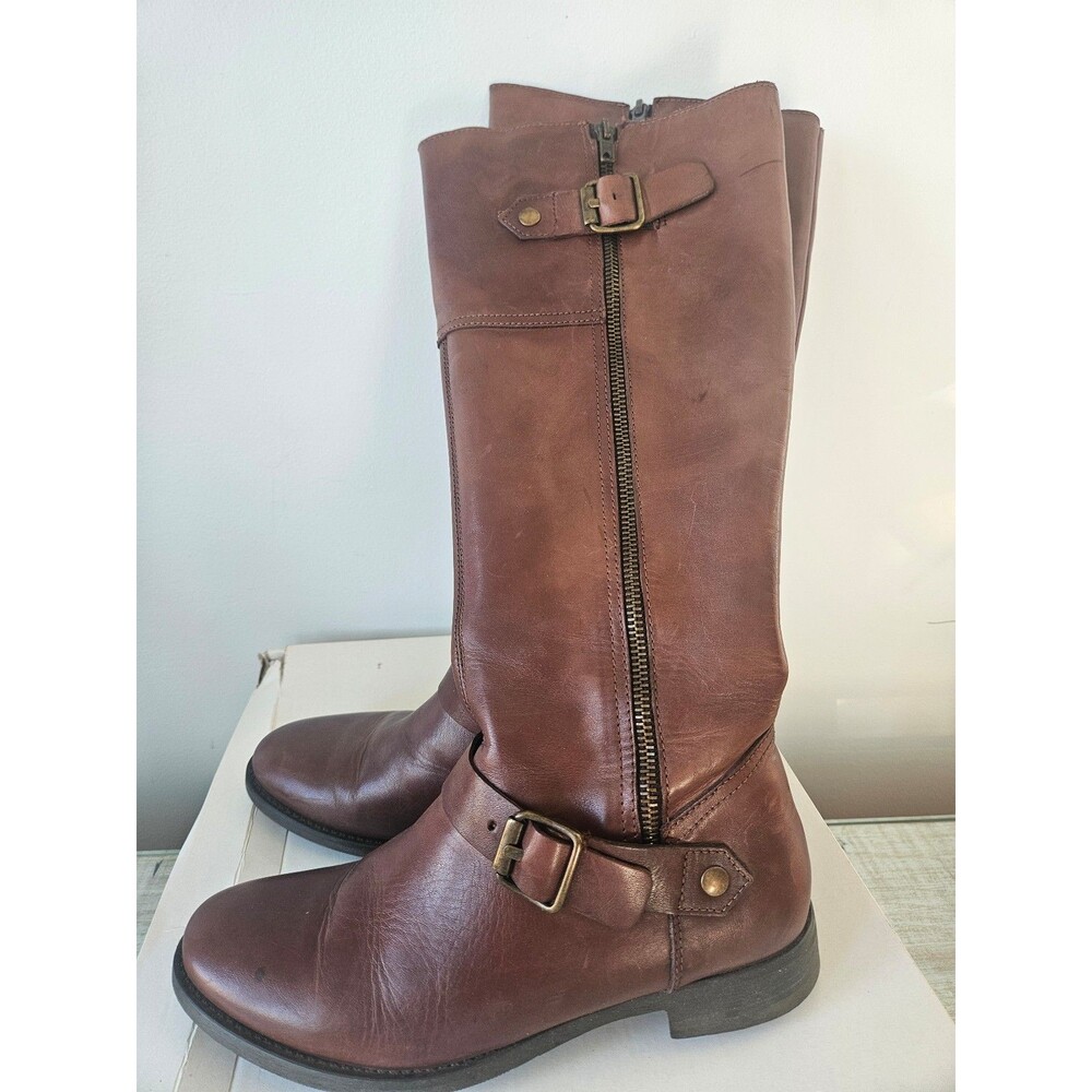 ALDO Brown Leather Boots Size 8